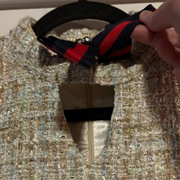 Gracia Metallic Tweed Sleeveless Dress, size Medium - Picture 6 of 9